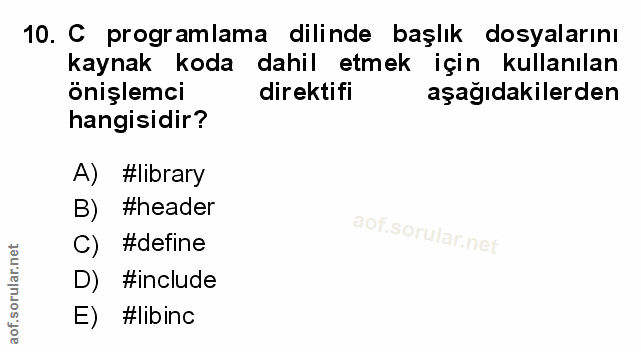 Soru 10