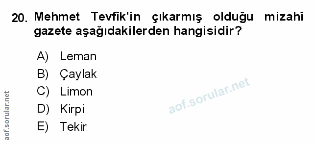 Soru 20