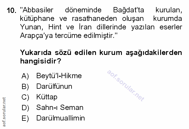 Soru 10