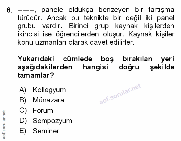 Soru 6