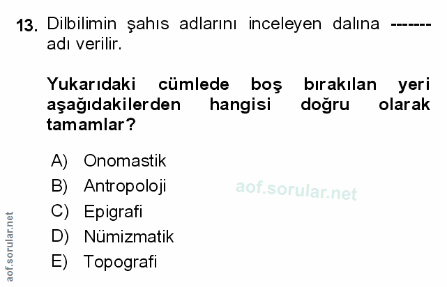 Soru 13