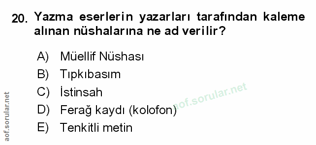 Soru 20