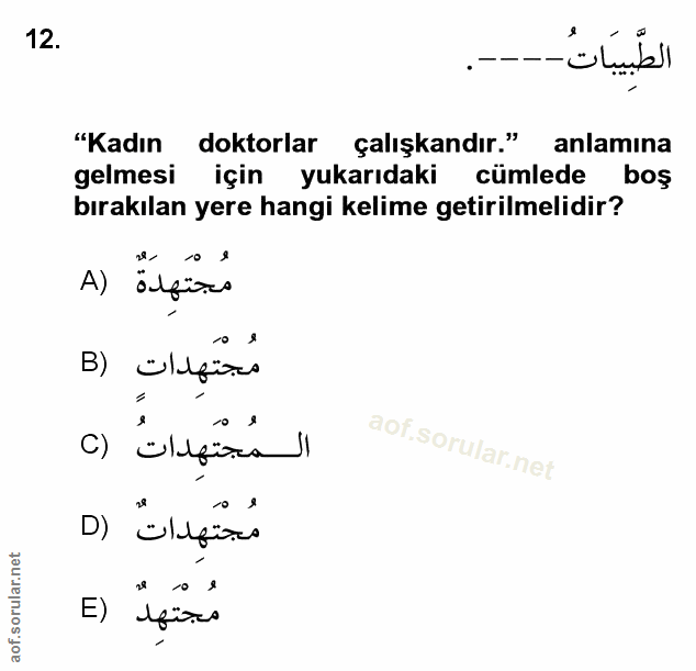Soru 12