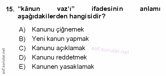 Soru 15