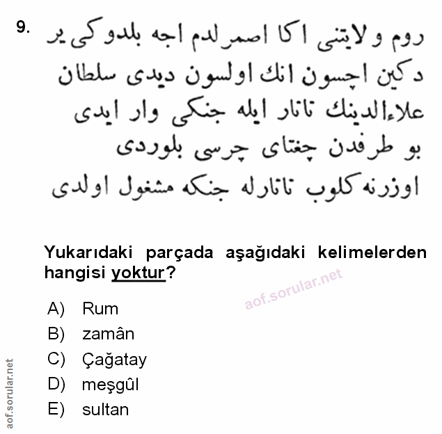 Soru 9