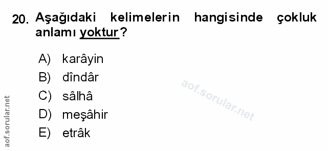 Soru 20