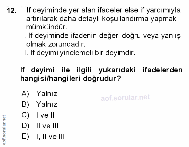 Soru 12
