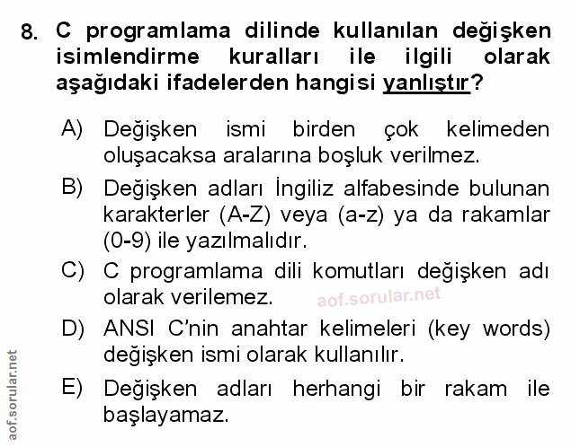 Soru 8