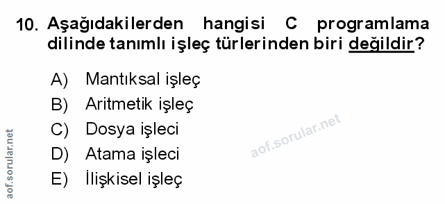 Soru 10