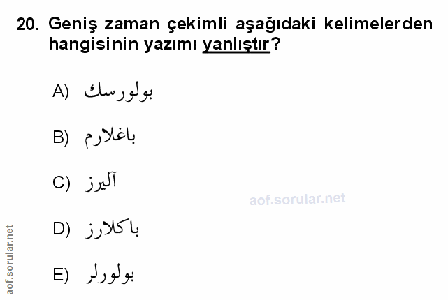 Soru 20