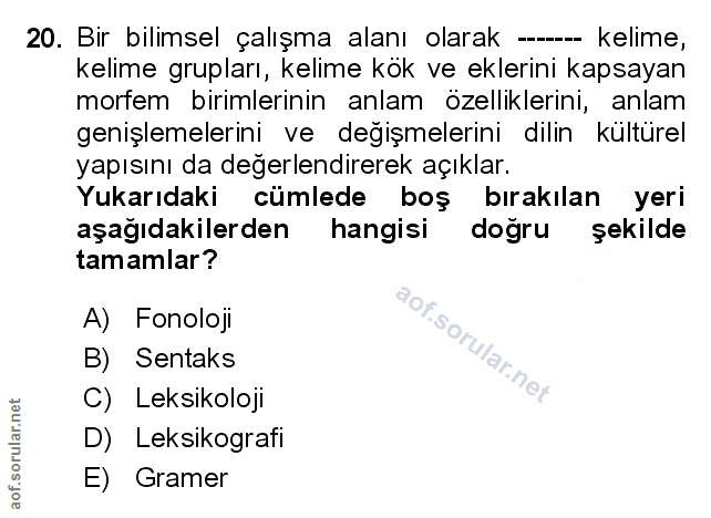 Soru 20