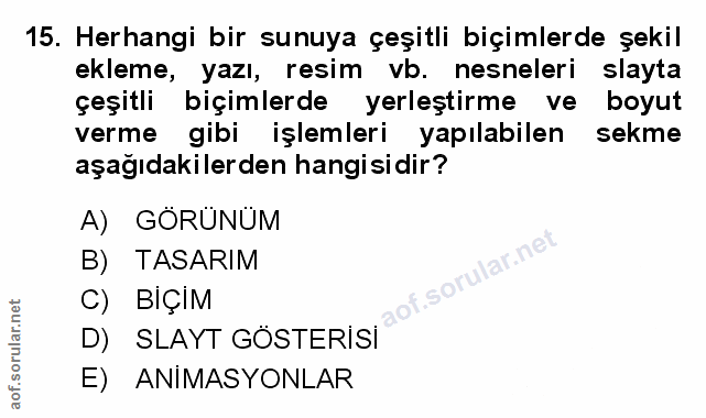 Soru 15
