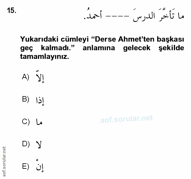 Soru 15