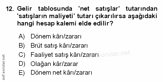 Soru 12