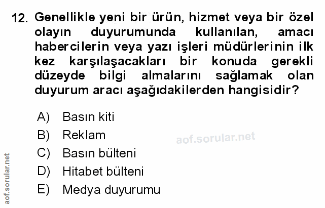 Soru 12