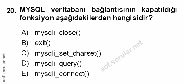 Soru 20