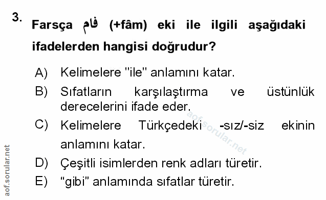 Soru 3