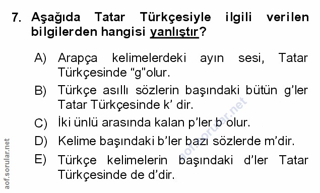 Soru 7