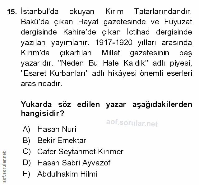 Soru 15