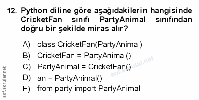 Soru 12