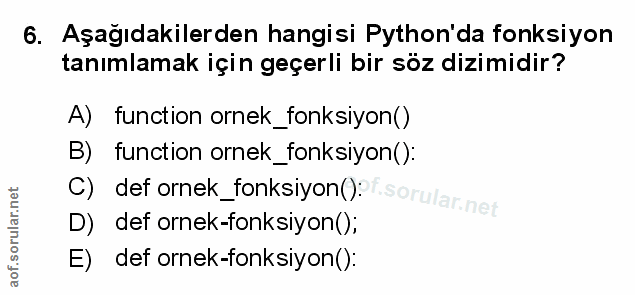 Soru 6