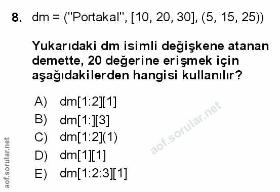 Soru 8