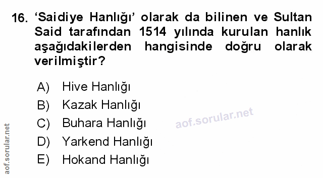 Soru 16