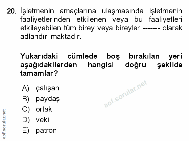 Soru 20