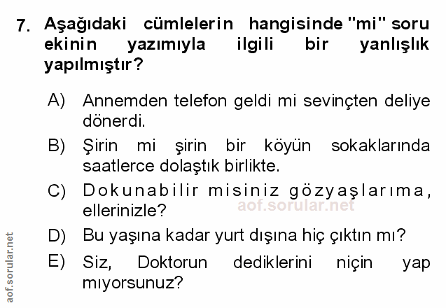Soru 7