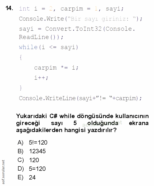 Soru 14