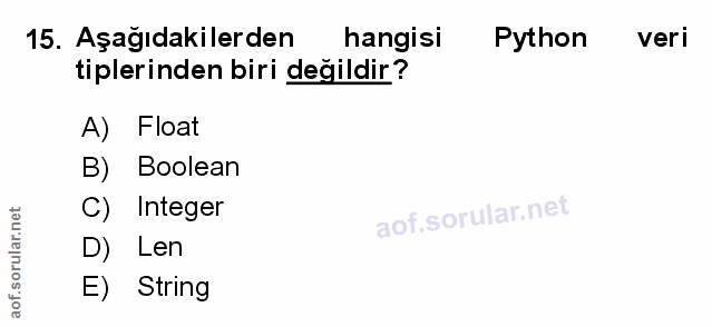 Soru 15