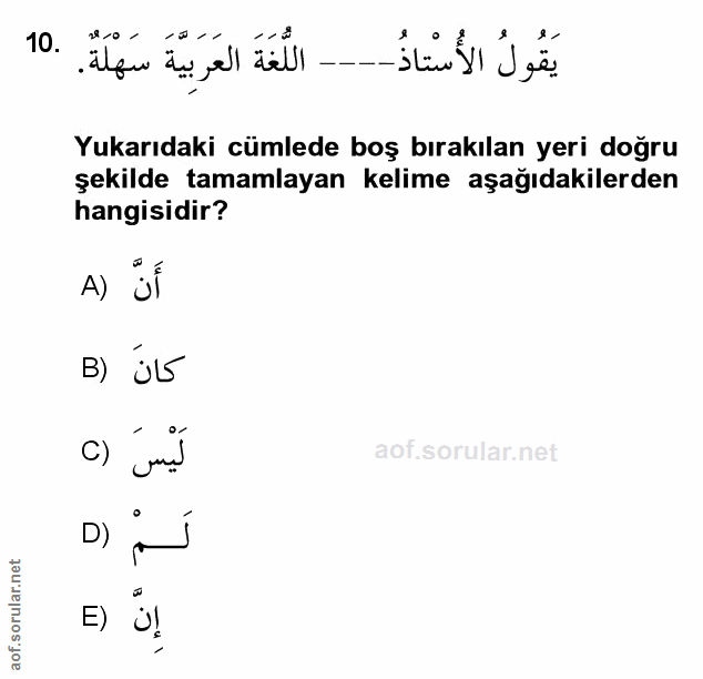 Soru 10