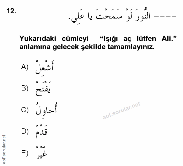 Soru 12