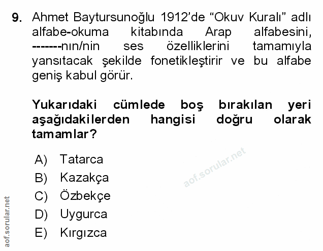 Soru 9