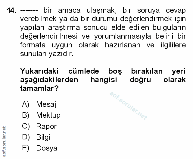 Soru 14