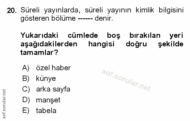 Soru 20