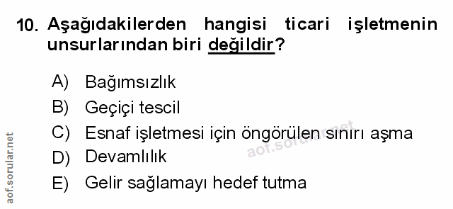 Soru 10