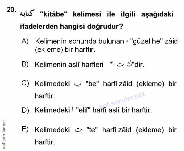 Soru 20