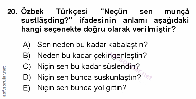 Soru 20