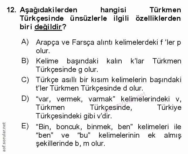 Soru 12