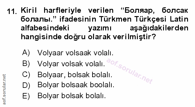 Soru 11