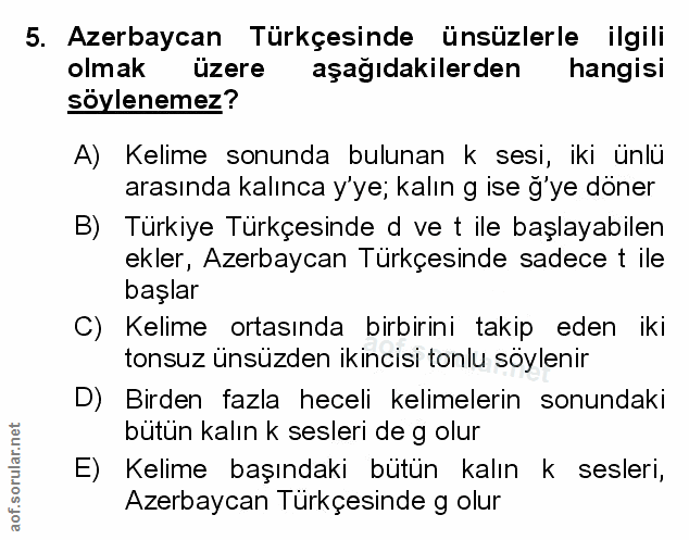 Soru 5