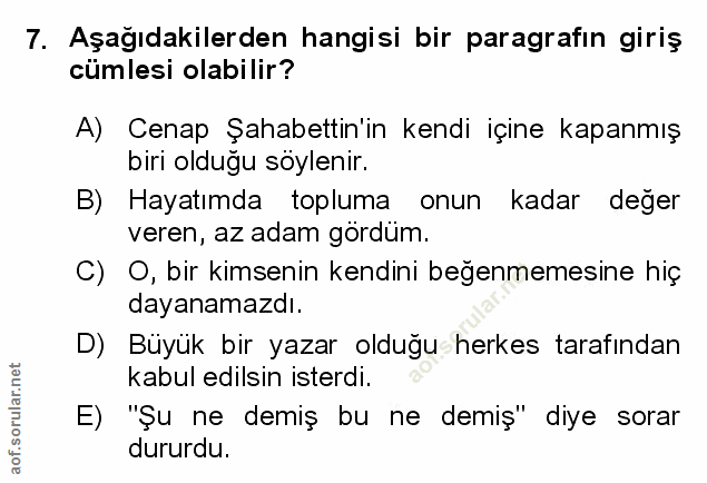 Soru 7