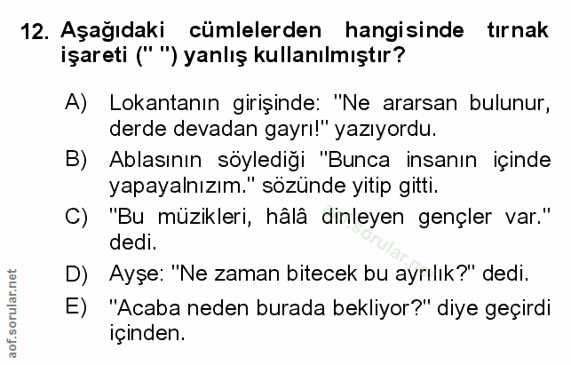 Soru 12