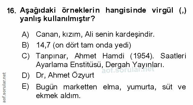 Soru 16