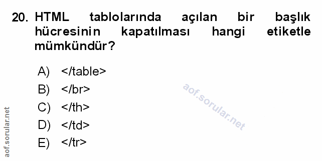 Soru 20