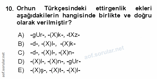 Soru 10