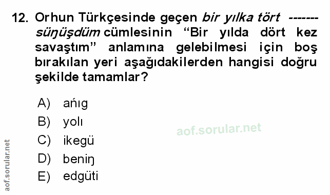 Soru 12