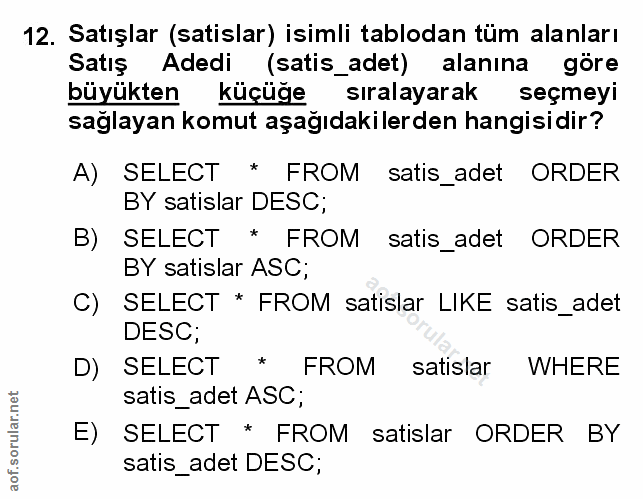 Soru 12