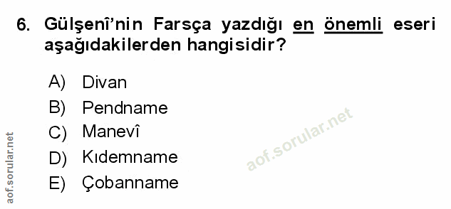 Soru 6